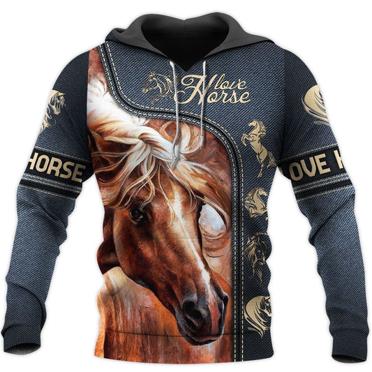 Love Horse 3D All Over Printed Shirts MP090402-Apparel-MP-Hoodie-S-Vibe Cosy™