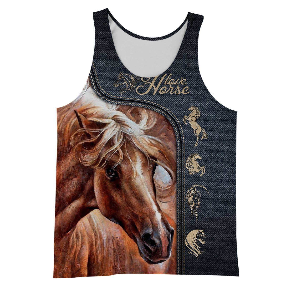 Love Horse 3D All Over Printed Shirts MP090402-Apparel-MP-Tank Top-S-Vibe Cosy™