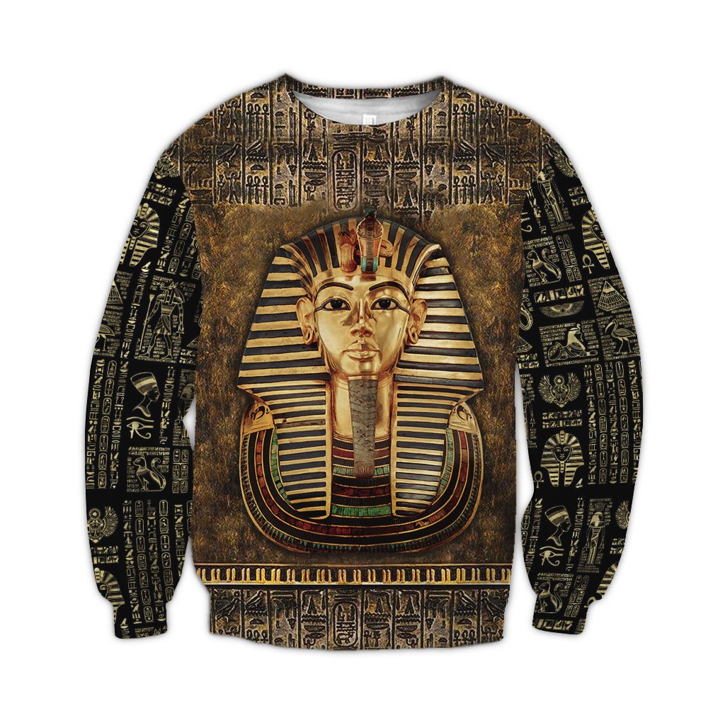 Ancient Egypt Tutankhamun 3D All Over Printed Shirt Hoodie For Men And Women MP1002-Apparel-MP-Sweatshirts-S-Vibe Cosy™