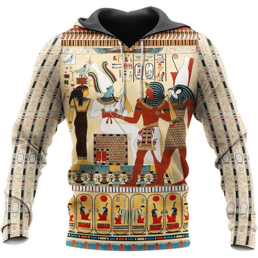 Ancient Egypt 3D All Over Printed Clothes Hoodie Shirt MP100301-Apparel-MP-Hoodie-S-Vibe Cosy™