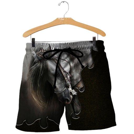 Beautiful Horse 3D All Over Printed Shirts For Men And Women MP130407-Apparel-MP-Shorts-S-Vibe Cosy™