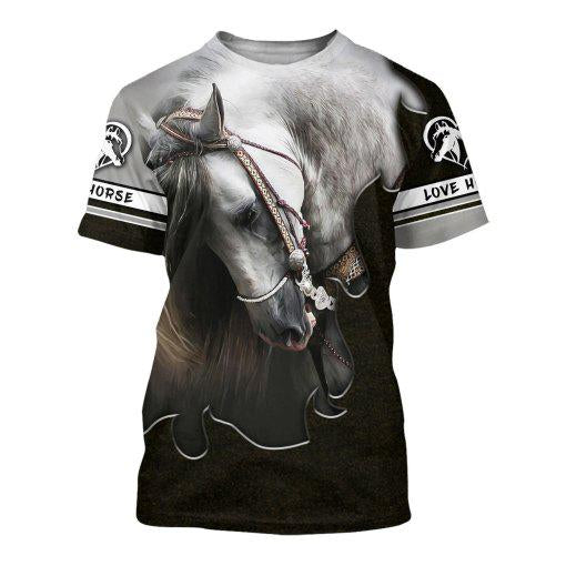 Beautiful Horse 3D All Over Printed Shirts For Men And Women MP130407-Apparel-MP-T-Shirt-S-Vibe Cosy™