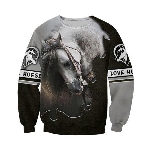 Beautiful Horse 3D All Over Printed Shirts For Men And Women MP130407-Apparel-MP-Sweatshirts-S-Vibe Cosy™