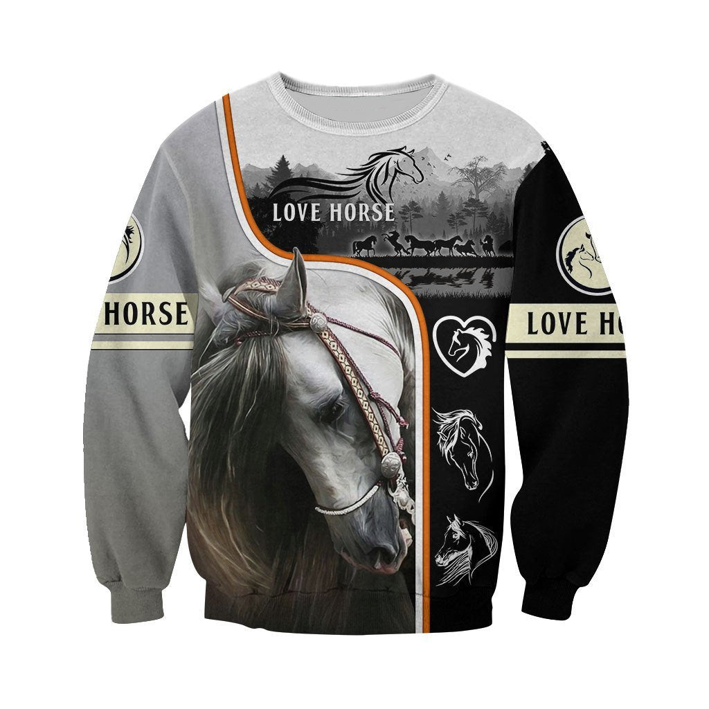Beautiful Horse 3D All Over Printed Shirts For Men And Women MP130408-Apparel-MP-Sweatshirts-S-Vibe Cosy™