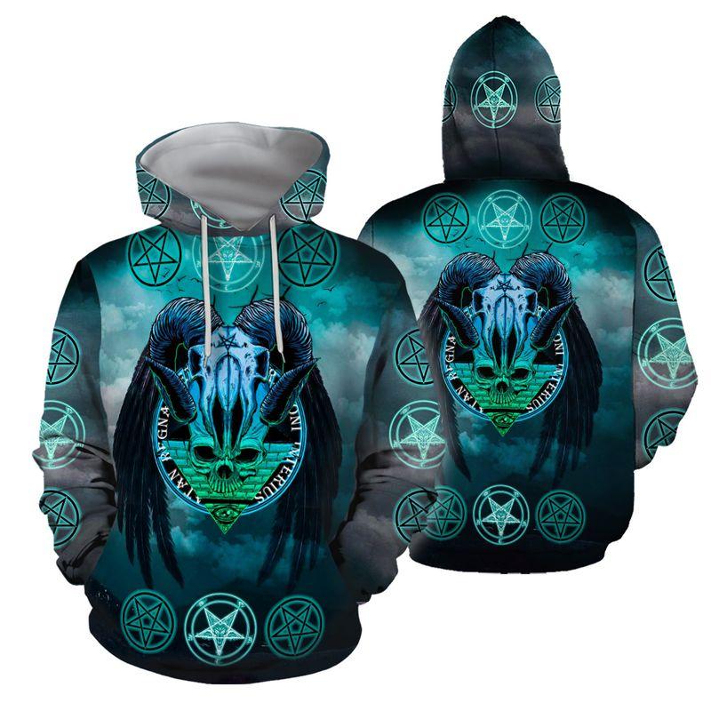 Satanic Tribal 3DAll Over Printed Hoodie Shirts For Men And Women MP180306-Apparel-MP-Hoodie-S-Vibe Cosy™