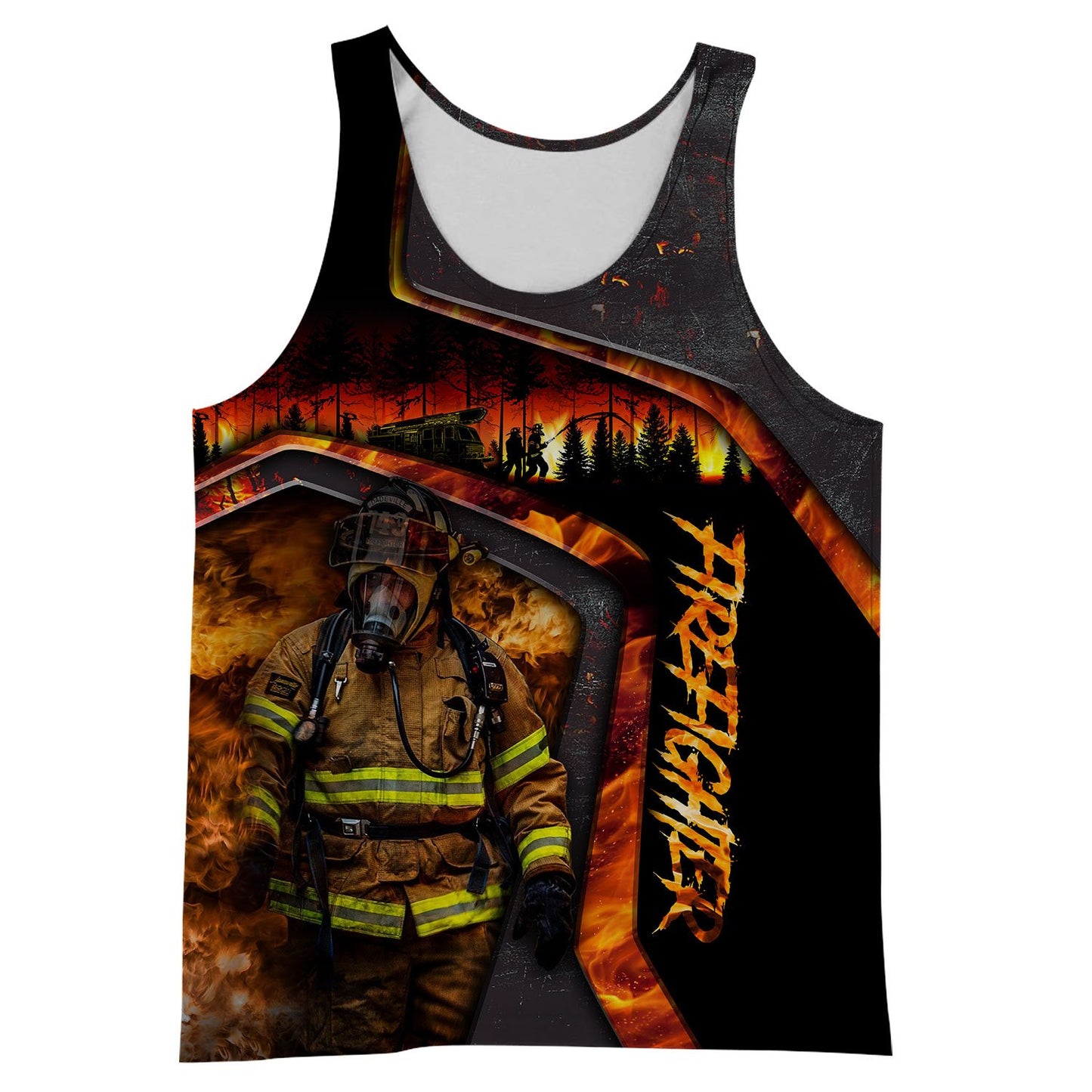 Limited Edition Brave Firefighter 3D All Over Printed Hoodie MP180307-MP-Tanktop-S-Vibe Cosy™