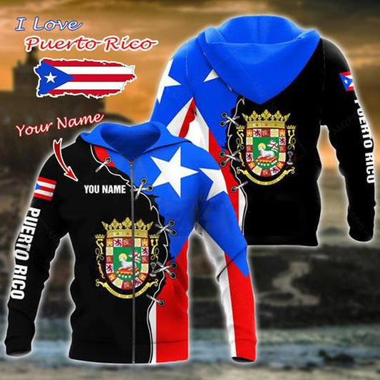 Puerto Rico Pround 3D All Over Prints Shirts For Men And Women MP22062001-Apparel-MP-Hoodie-S-Vibe Cosy™