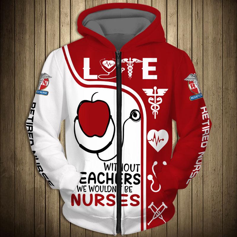 Nurse 3D All Over Printed Hoodie Shirt MP230302-MP-Zip-up Hoodie-S-Vibe Cosy™