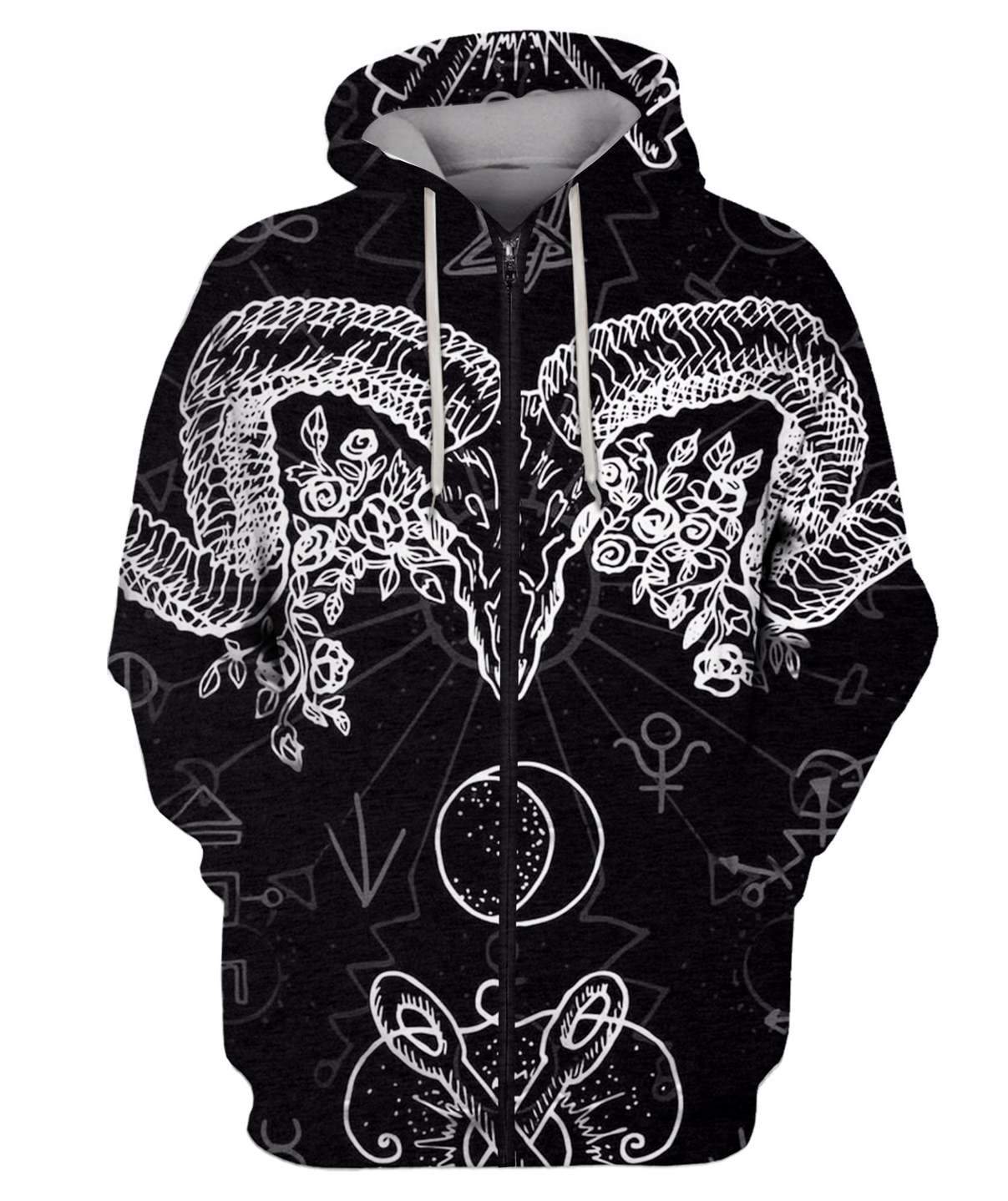 DEVILS HEAD WITH HORNS MP768-Apparel-MP-Hoodie-S-Vibe Cosy™
