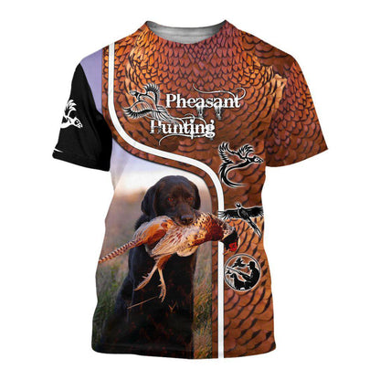 Pheasant Labrador Hunting 3D All Over Printed Shirts MP913-Apparel-MP-T-Shirt-S-Vibe Cosy™