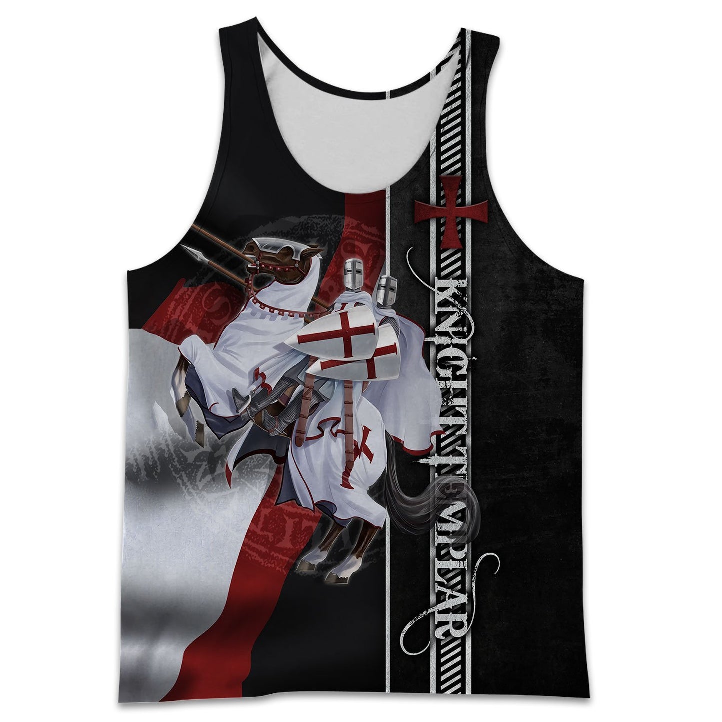 KNIGHT TEMPLAR 3D ALL OVER PRINTED SHIRTS MP919-Apparel-MP-Tank Top-S-Vibe Cosy™