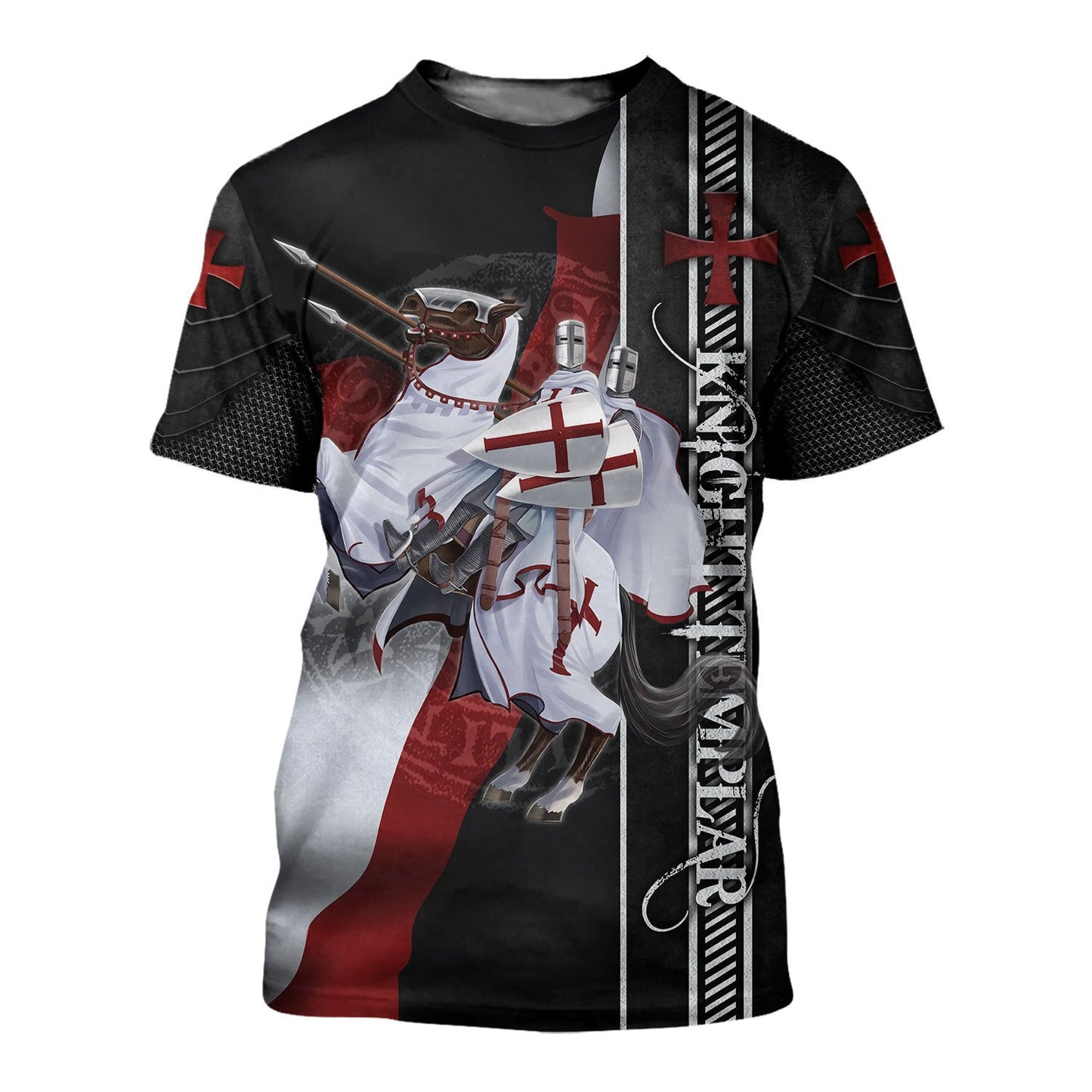 KNIGHT TEMPLAR 3D ALL OVER PRINTED SHIRTS MP919-Apparel-MP-T-Shirt-S-Vibe Cosy™