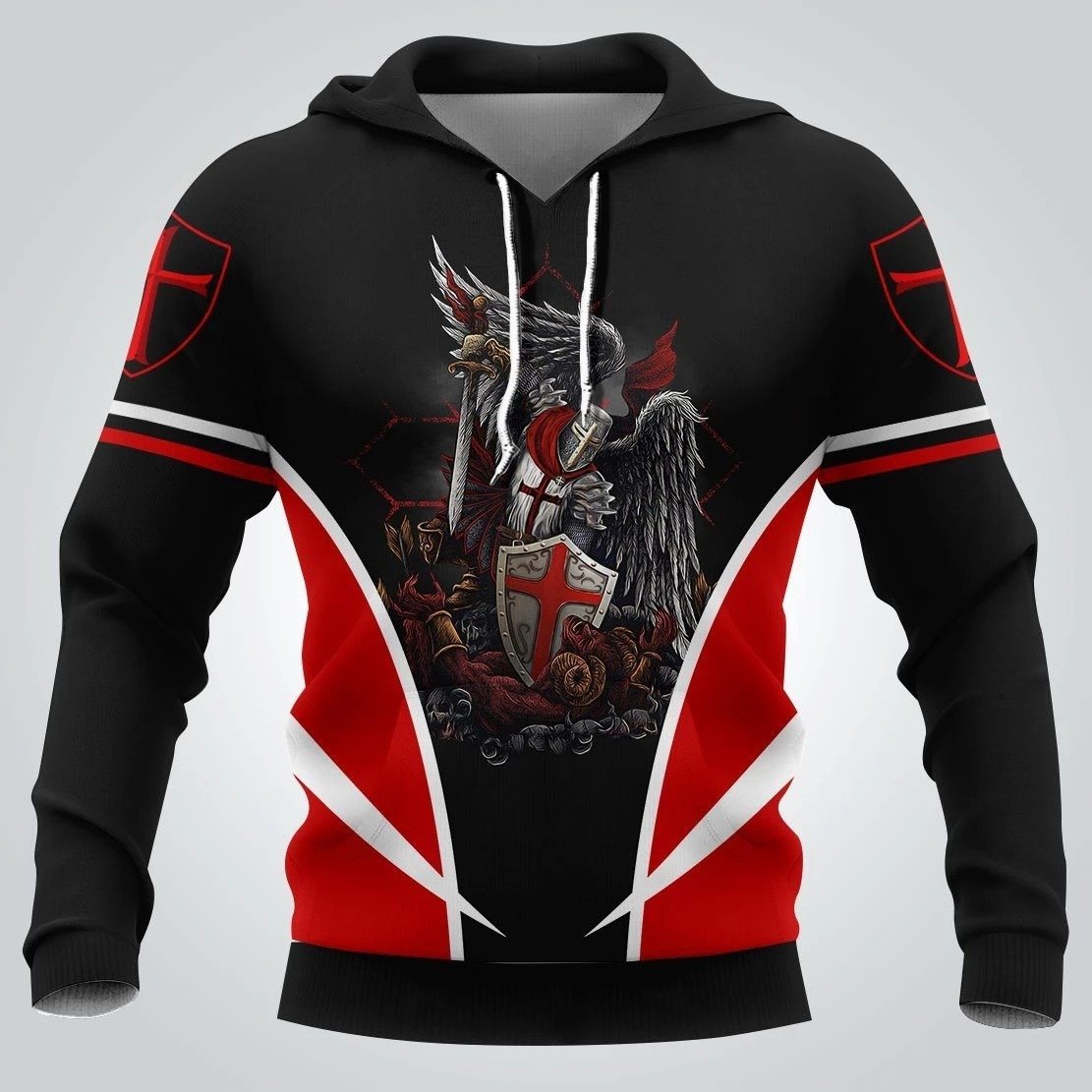 KNIGHTS TEMPLAR 3D ALL OVER SHIRTS FOR MEN AND WOMEN MP936-Apparel-MP-Hoodie-S-Vibe Cosy™