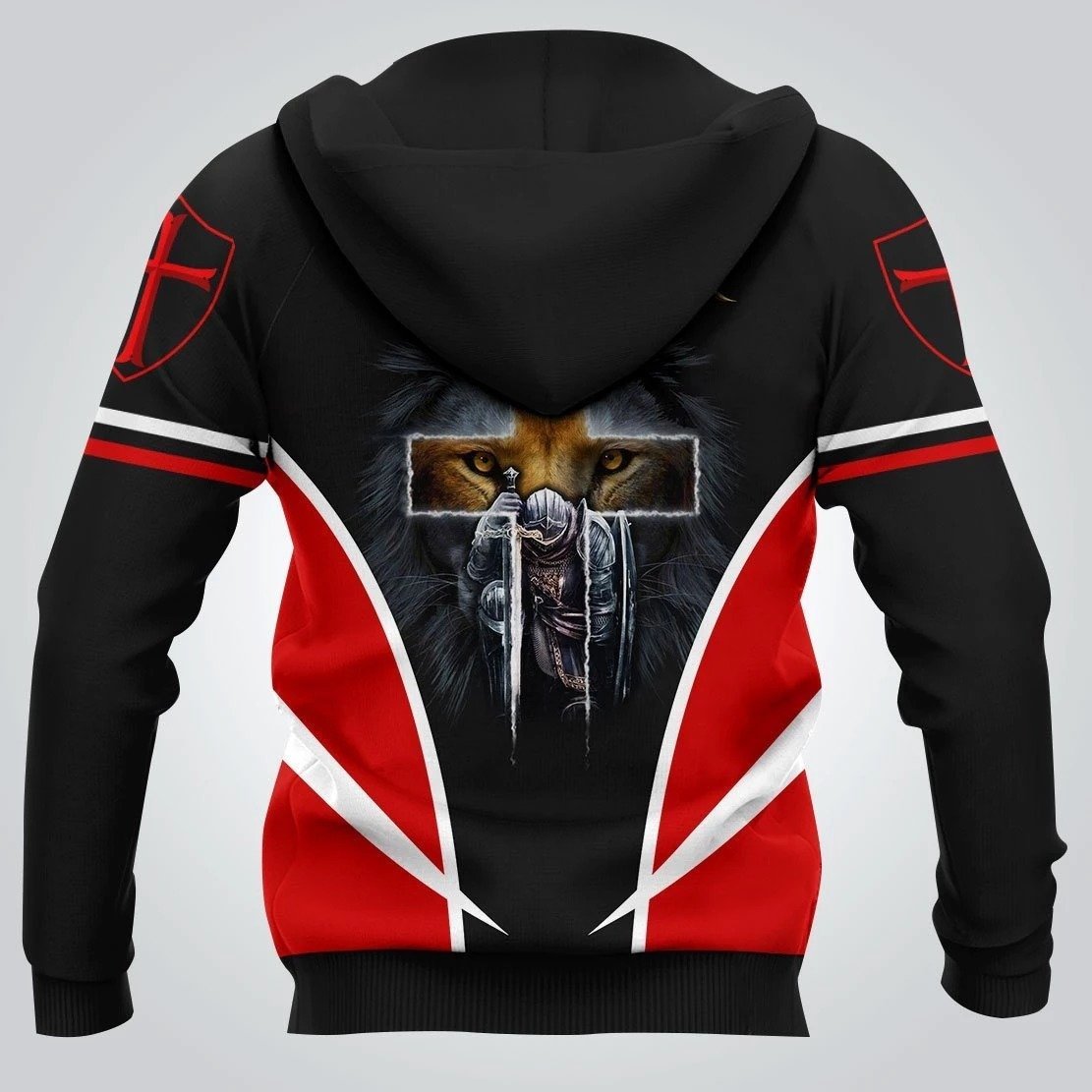 KNIGHTS TEMPLAR 3D ALL OVER SHIRTS FOR MEN AND WOMEN MP936-Apparel-MP-Hoodie-S-Vibe Cosy™