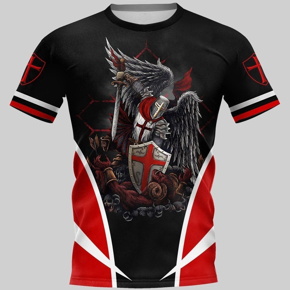KNIGHTS TEMPLAR 3D ALL OVER SHIRTS FOR MEN AND WOMEN MP936-Apparel-MP-T-Shirt-S-Vibe Cosy™