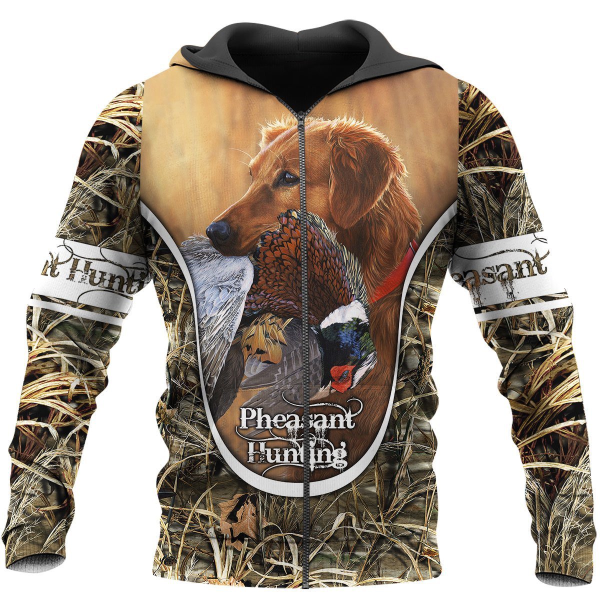 Pheasant Hunting 3D All Over Printed Shirts Hoodie For Men And Women MP987-Apparel-MP-Zipped Hoodie-S-Vibe Cosy™