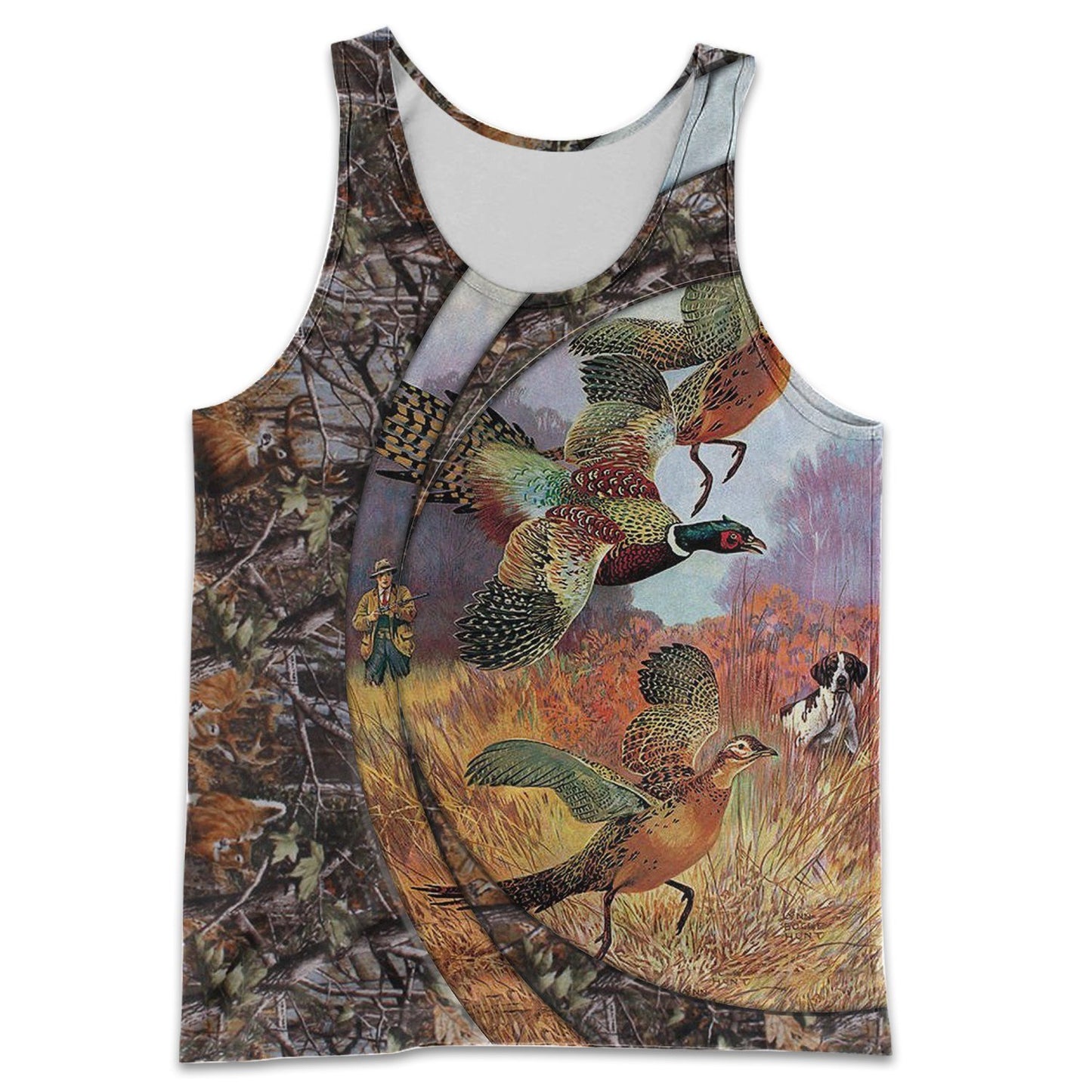 Pheasant Hunting 3D All Over Printed Shirts Hoodie For Men And Women MP989-Apparel-MP-Tank Top-S-Vibe Cosy™
