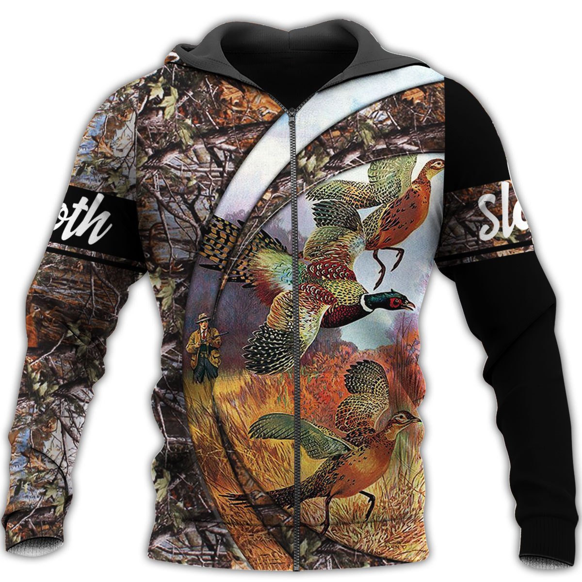 Pheasant Hunting 3D All Over Printed Shirts Hoodie For Men And Women MP989-Apparel-MP-Zipped Hoodie-S-Vibe Cosy™