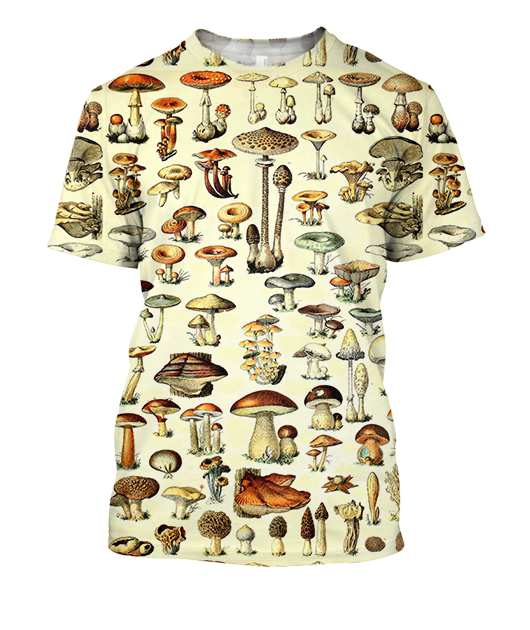 3D AOP Mushroom Shirt-Apparel-6teenth World-T-Shirt-S-Vibe Cosy™