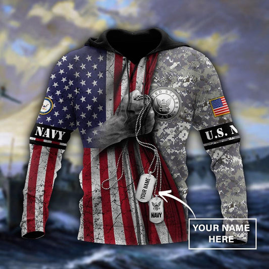 Soldier US Navy 3D All Over Printed Shirt Hoodie AM082039 - Amaze Style™-Apparel
