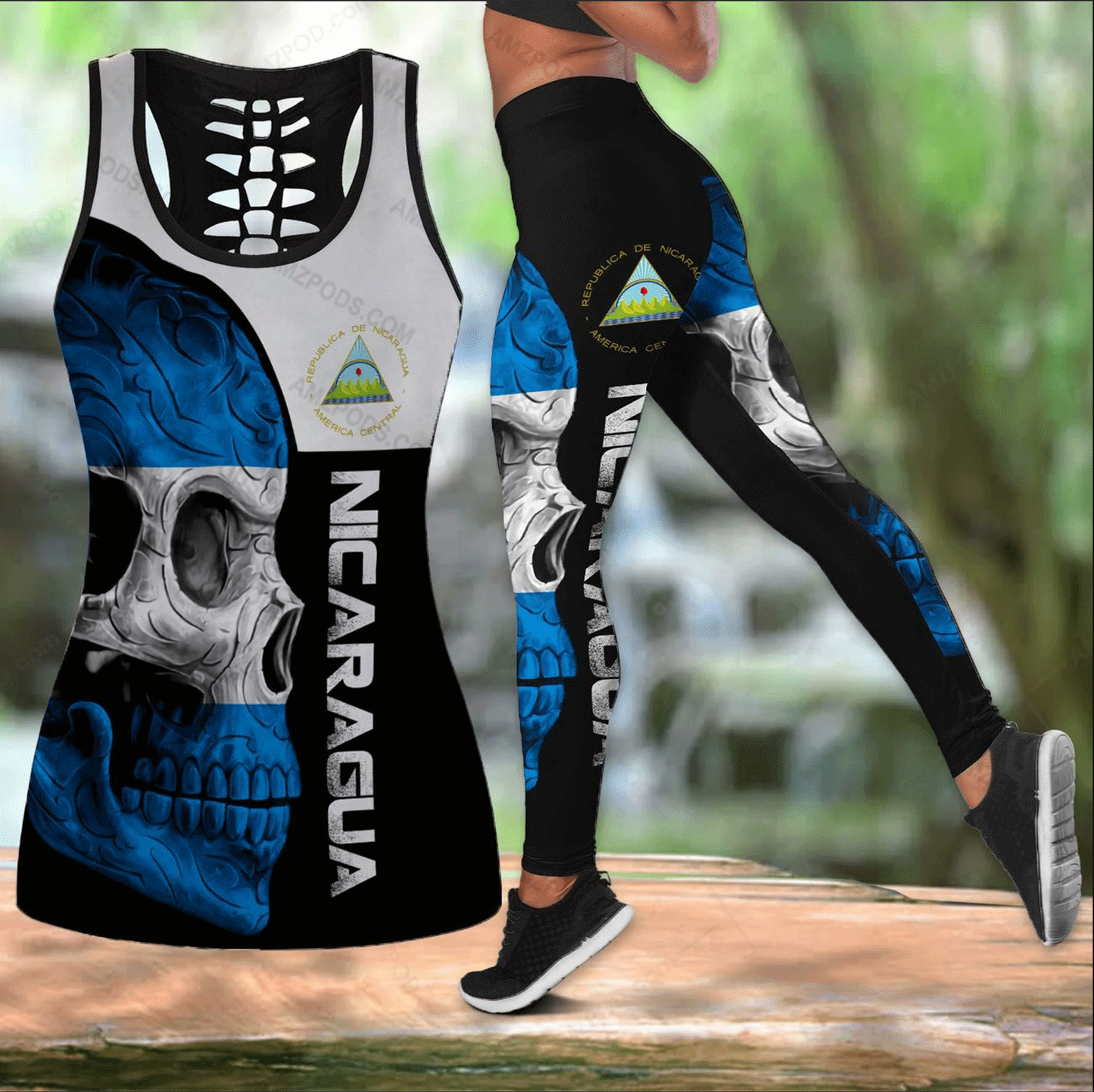 Nicaragua Lover With Skulls Combo Outfit TQH20062202