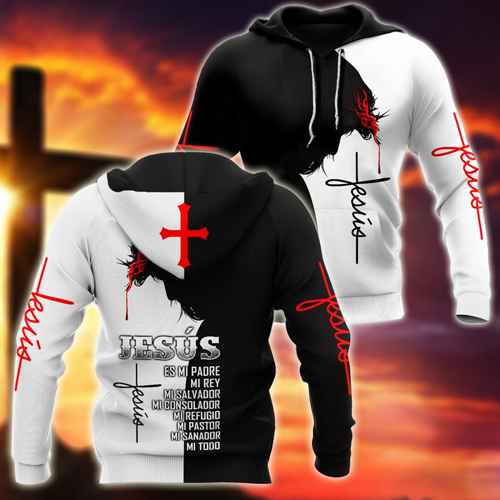 Jesús es mi padre mi rey Pi17062001-Apparel-TA-Hoodie-S-Vibe Cosy™