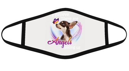 Pi281224 Chocolate Chihuahua-Apparel-Amsbk-Face Cover-White-3pcs-Vibe Cosy™
