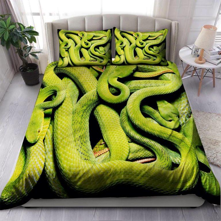 Green Tree Python Bedding Set Bedding Set TA0624204-Quilt-TA-Twin-Vibe Cosy™