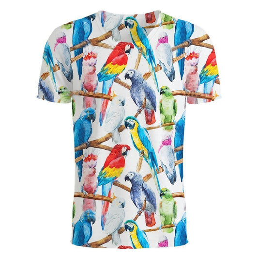 3D AOP Parrots Shirt-Apparel-6teenth World-T-Shirt-S-Vibe Cosy™