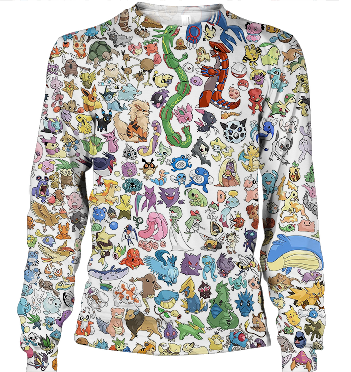 3D All Over Print Picachu Charactors Shirt-Apparel-HbArts-Sweatshirt-S-Vibe Cosy™