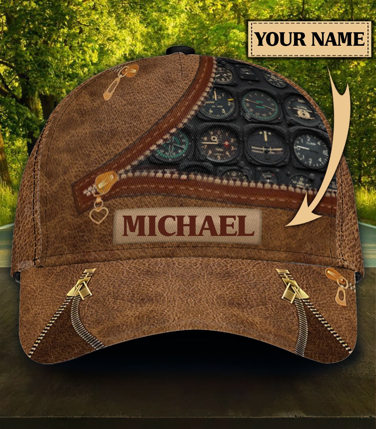 Customized Name Pilot Classic Cap