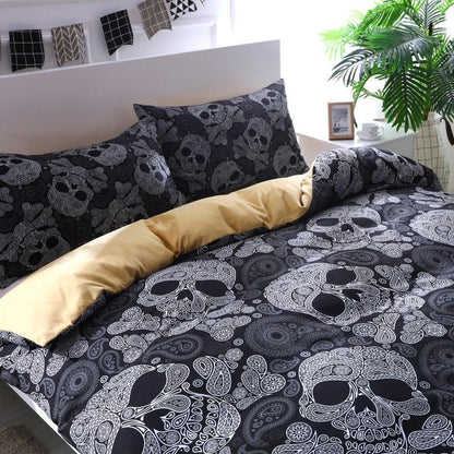 Skull Bedding-Bedding Set-6teenth Outlet-US Full-Vibe Cosy™