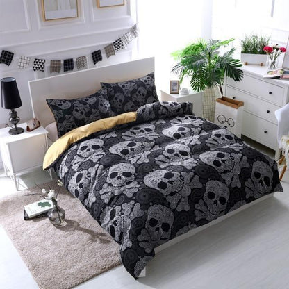 Skull Bedding-Bedding Set-6teenth Outlet-US Full-Vibe Cosy™