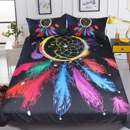 Feather Dreamcatcher Bedding set-Bedding Set-6teenth Outlet-US Twin-Vibe Cosy™