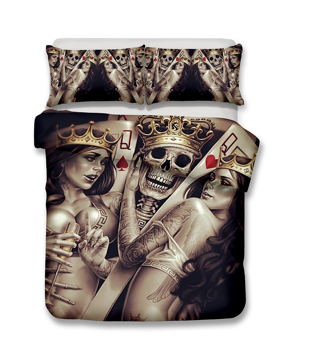 Bedding Skull Set Duvet cover DTD05282001-Bedding Set-6teenth Outlet-US twin-Vibe Cosy™