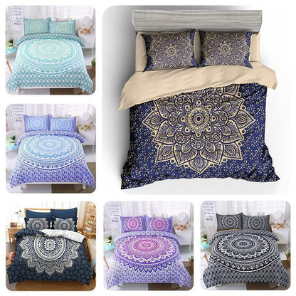 Mandala Geometric Ethnic Vanitas Bedding Set NHT170405-Home Decor-Ocean Gadget-1-US Full-Vibe Cosy™