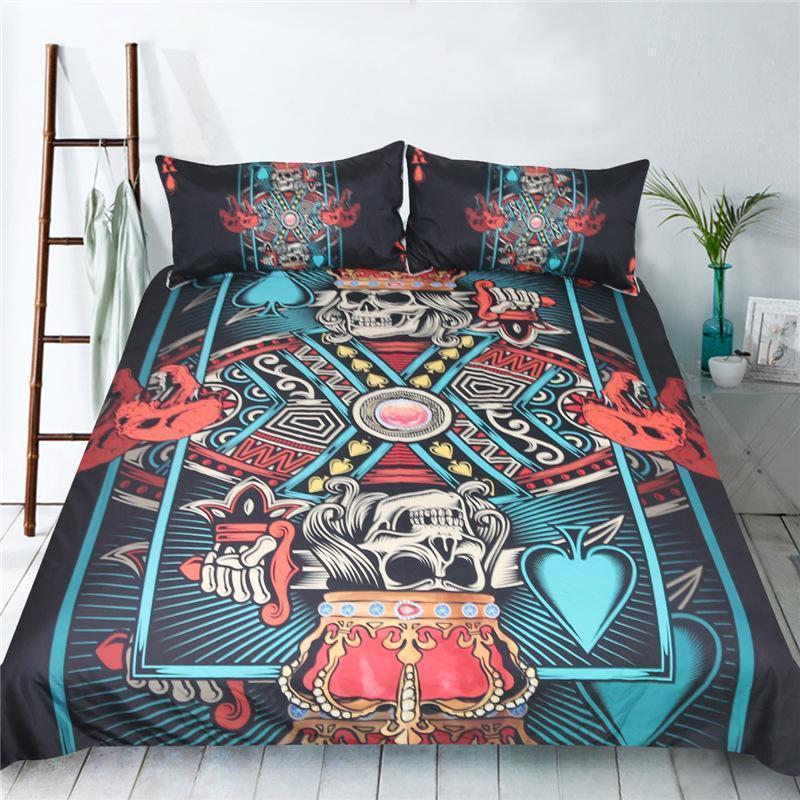 Bedding Set Skull Tarot-Bedding Set-6teenth Outlet-US FULL-Vibe Cosy™