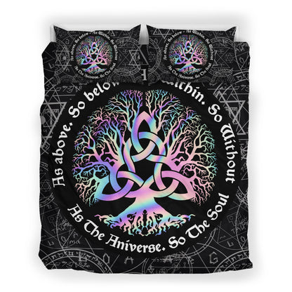 Wicca Tree of Life Bedding Set HAC110601-NM-Bedding Set-NM-Twin-Vibe Cosy™