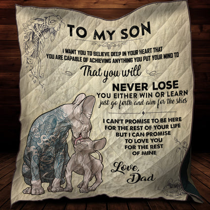 Tatoo Sphynx Dad And Son Couple Quilt NTN05082001S