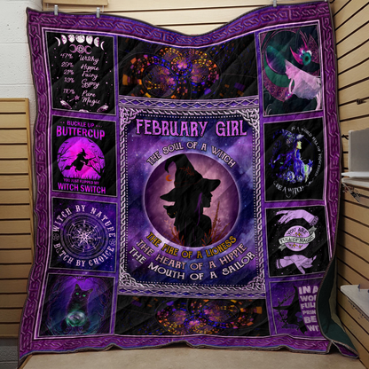 Purple Wicca February Witch Quilt MEI