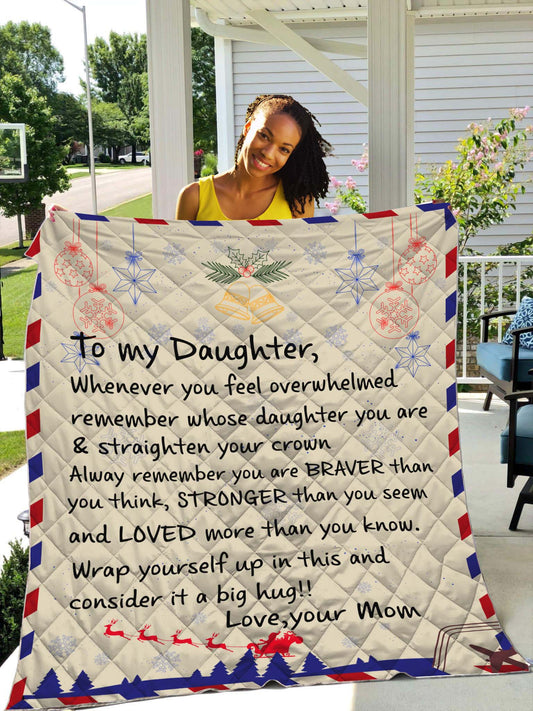 Christmas Quilt To My Daughter from Mom HHT14092002S