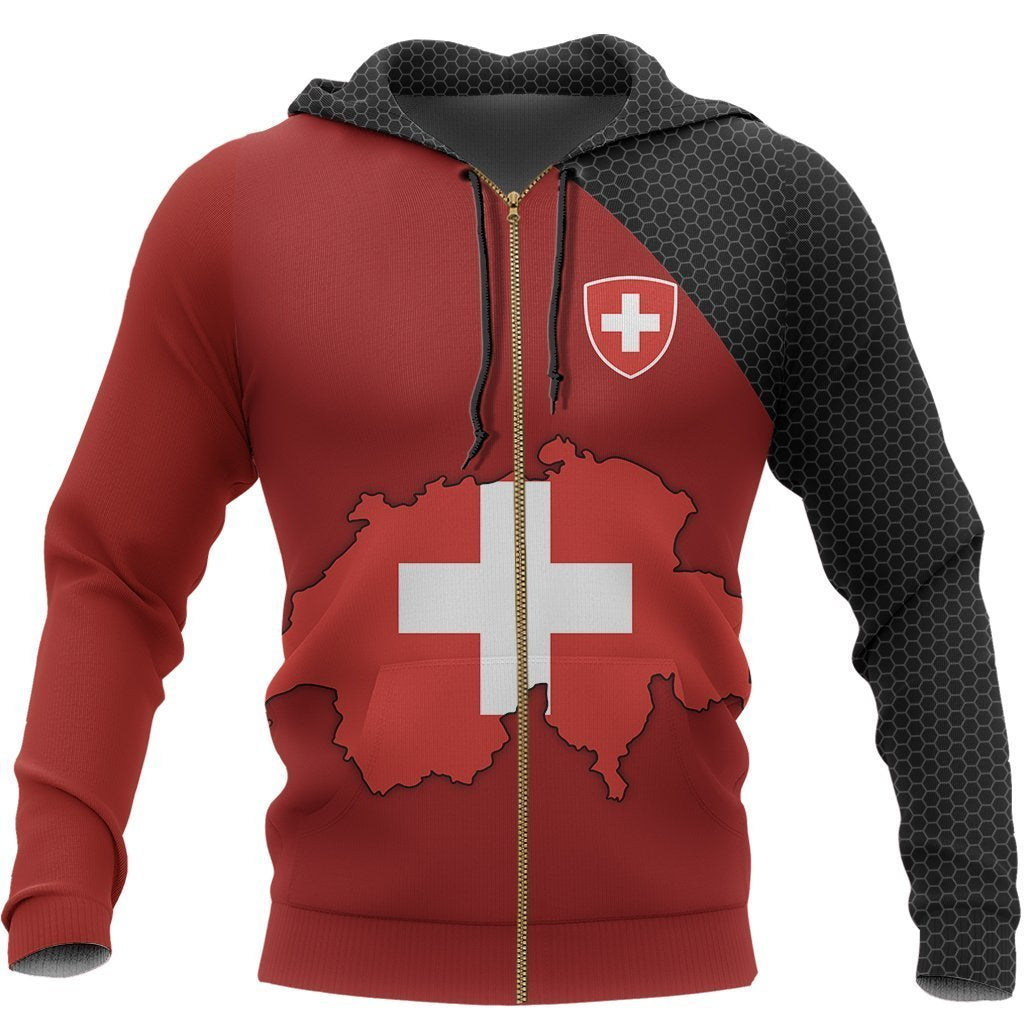 Switzerland Map Special Hoodie NNK14-Apparel-NNK-Hoodie-S-Vibe Cosy™