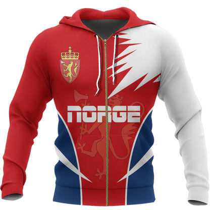 Norge Norway Active Special Hoodie A7-Apparel-Phaethon-Zip-S-Vibe Cosy™