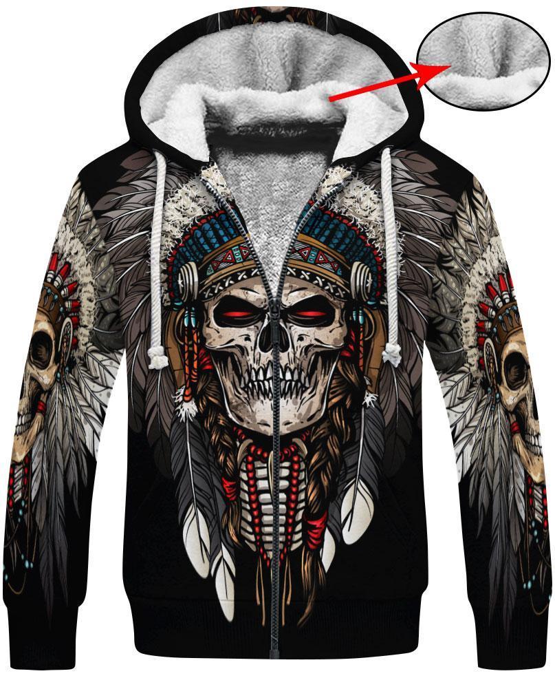 Native American Skull MP689 - Amaze Style™-Apparel