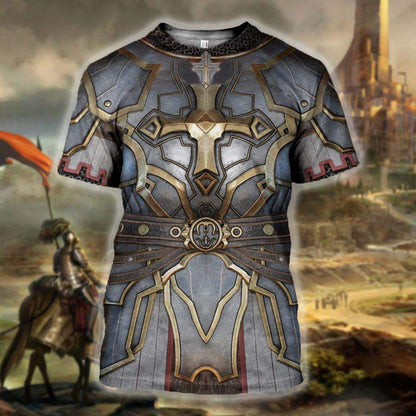 3D printed Knight medieval armor Tops MP816-Apparel-MP-Hoodie-S-Vibe Cosy™