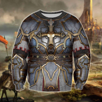 3D printed Knight medieval armor Tops MP816-Apparel-MP-Hoodie-S-Vibe Cosy™