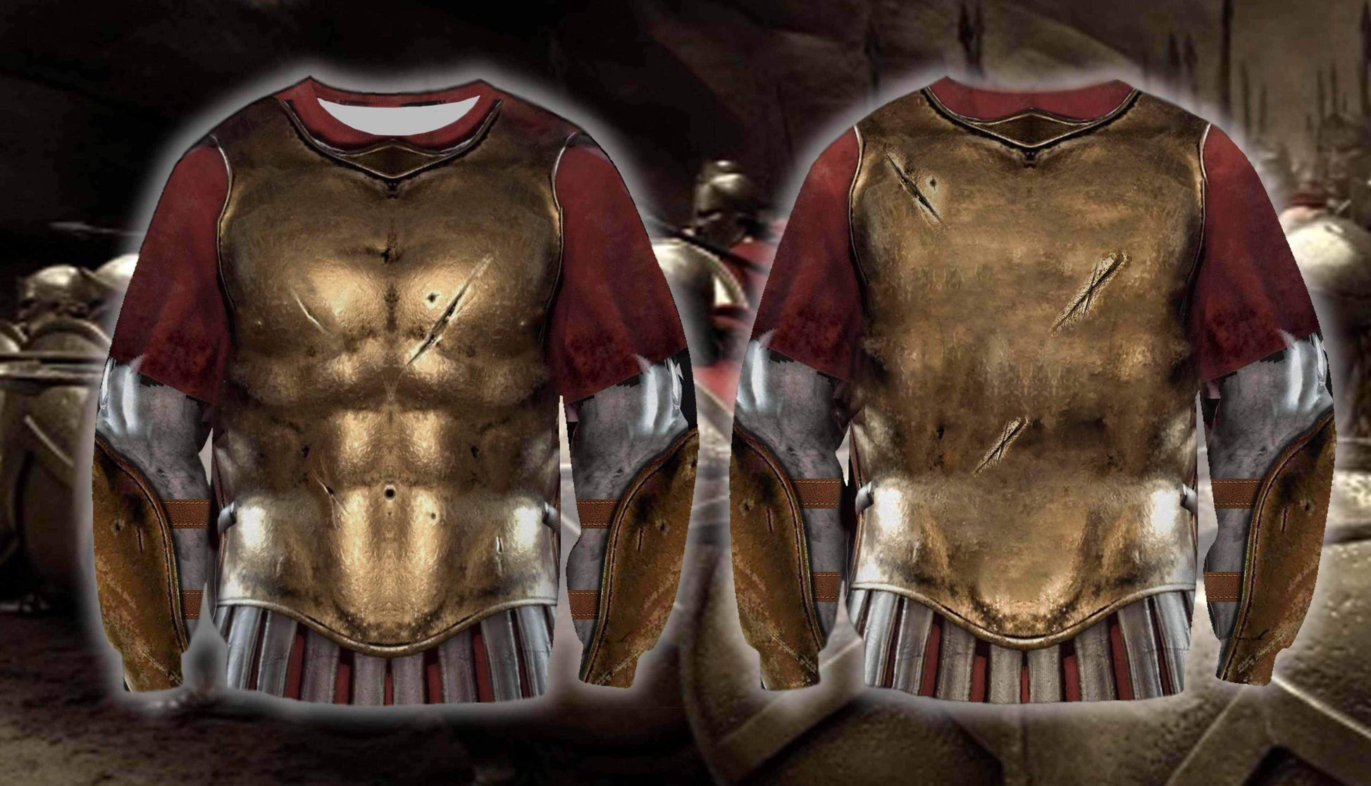 3D All Over Printed Spartan Armor Tops MP821-Apparel-MP-Hoodie-S-Vibe Cosy™