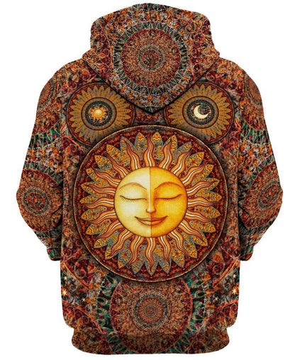 Hippie Sunflower 3D All Over Printed Unisex Shirts