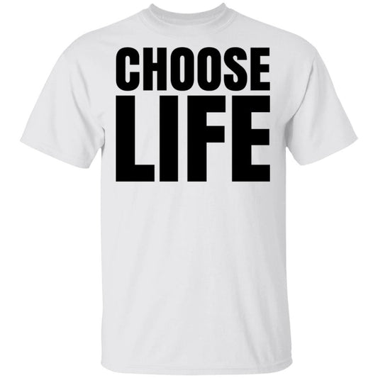 Choose Life shirts-Apparel-CustomCat-G500 Gildan 5.3 oz. T-Shirt-White-M-Vibe Cosy™