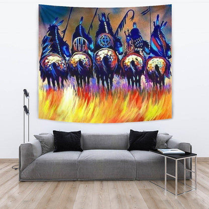 Native American 3D All Over Printed Tapestry